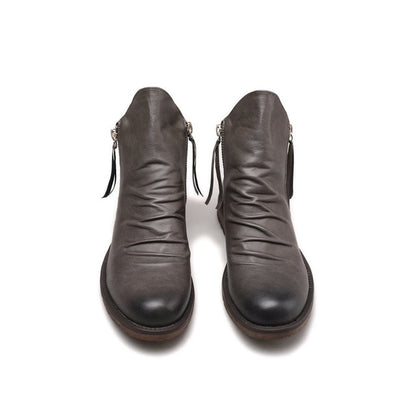 StrideEase™ Retro Ankle Non-Slip Leather Boots