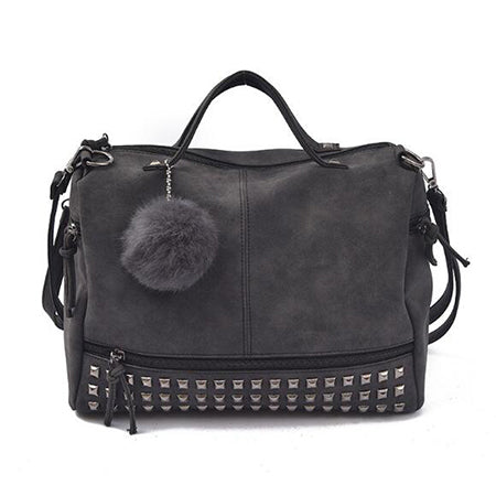 O.NIGHT™ Vintage Rivet Leather Handbag