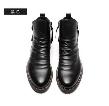 StrideEase™ Retro Ankle Non-Slip Leather Boots