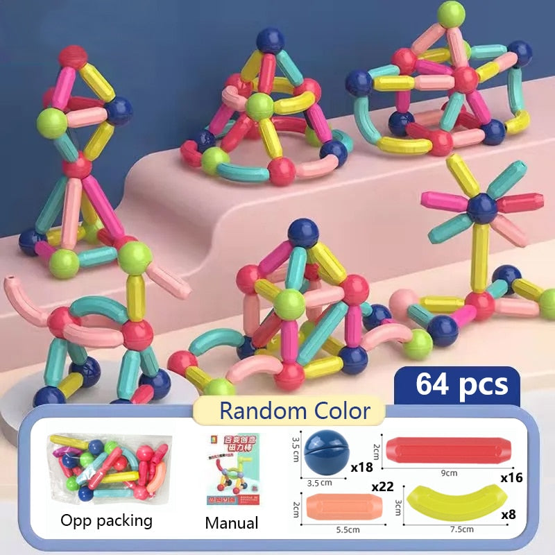 PuzzleCraft™ 3D Magnetic Building Blocks