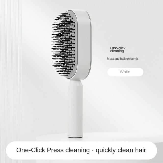 CleanWave™ 3D Self-Cleaning Anti-Static Hair Brush