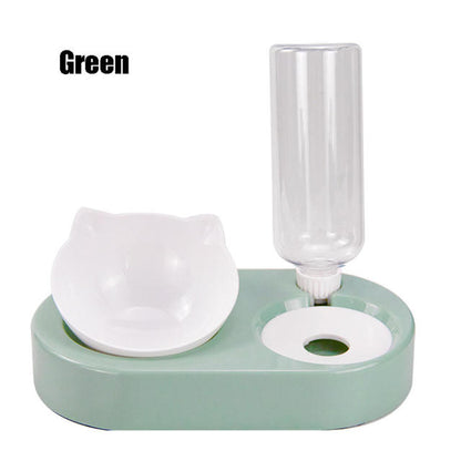 Ergonomic Double Pet Feeder