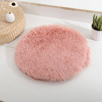 Plush Velvet Round Bed