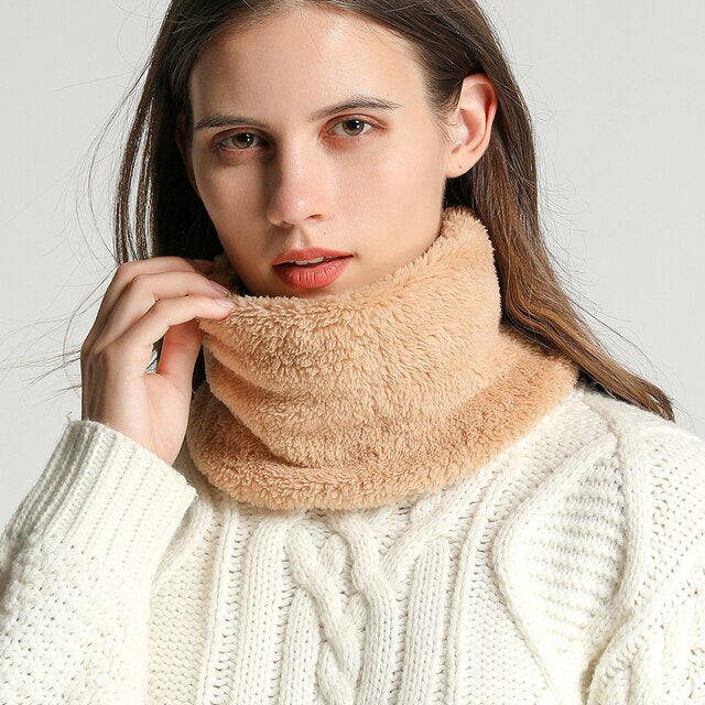 LuxiWrap™ Solid Thick Plush Ring Scarf