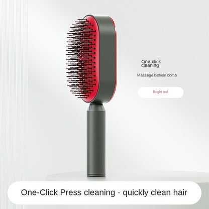 CleanWave™ 3D Self-Cleaning Anti-Static Hair Brush