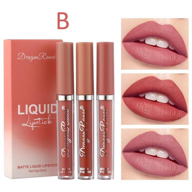 DRAGON RANEE™ 3pc/set Liquid Matte Velvet Lipstick