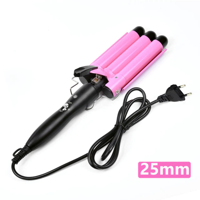 CurlPro™ 3-Barrel Hair Curling Iron Wand