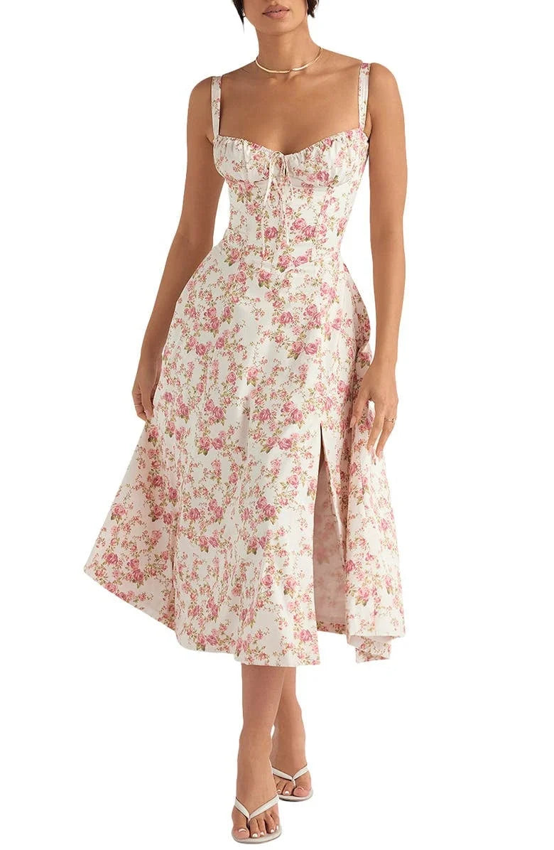 O.NIGHT™ Floral Midriff Waist Shaper Dress