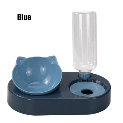 Ergonomic Double Pet Feeder