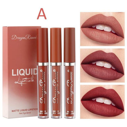 DRAGON RANEE™ 3pc/set Liquid Matte Velvet Lipstick