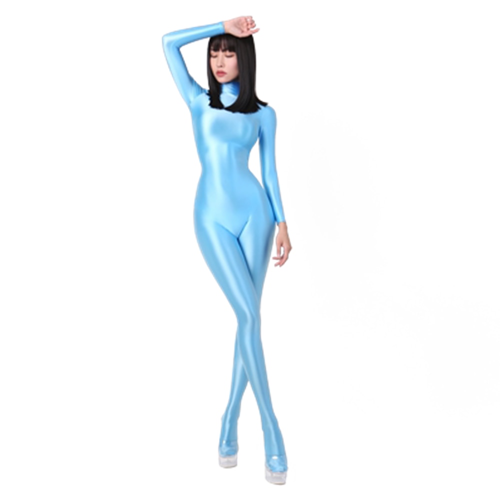 O.NIGHT™ Glossy Elastic One-Piece Jumpsuit