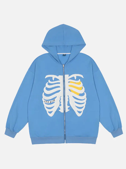 LoveRibs™ Hearted Ribcage Hoodie