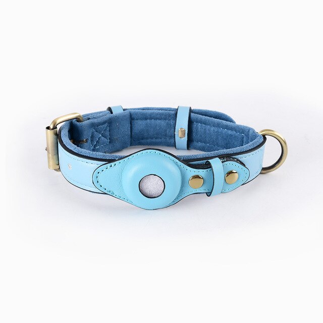 Cow Leather Anti-Lost Dog Collar