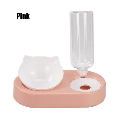 Ergonomic Double Pet Feeder