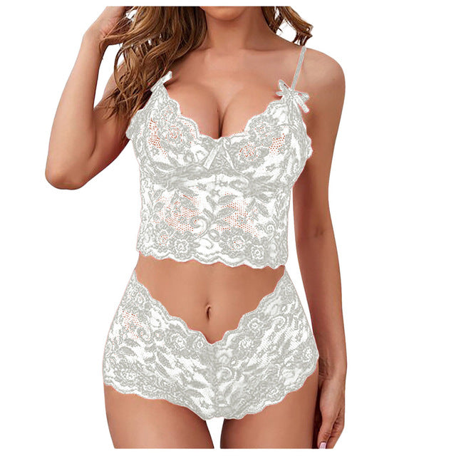 O.NIGHT™ Sexy Floral Embroidered Lace Lingerie Set