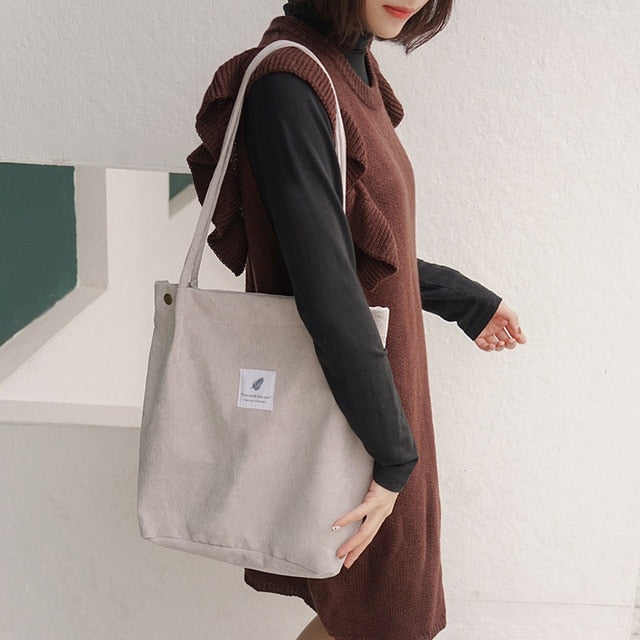 O.NIGHT™ Corduroy Canvas Shoulder Bags