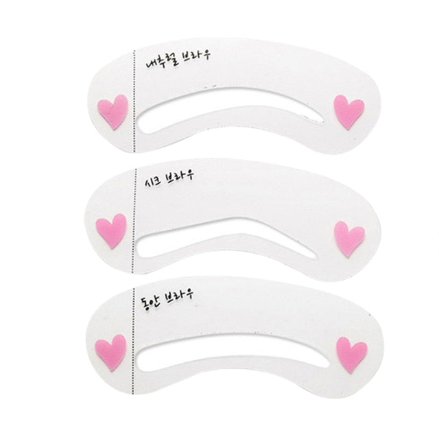 BrowPro™ 12 Styles Reusable DIY Eyebrow Stencil Set