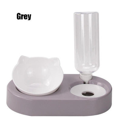 Ergonomic Double Pet Feeder