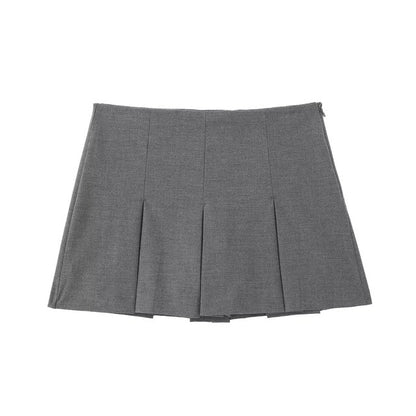 ZEVITY™ High Waist Wide Pleats Shorts Skirts