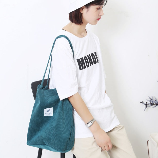 O.NIGHT™ Corduroy Canvas Shoulder Bags