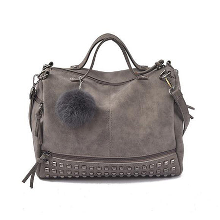 O.NIGHT™ Vintage Rivet Leather Handbag