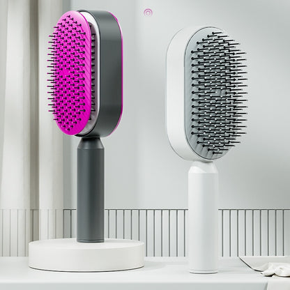 CleanWave™ 3D Self-Cleaning Anti-Static Hair Brush