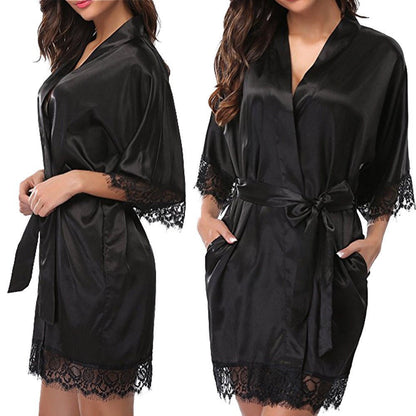 O.NIGHT™ Sexy Kimono Style Silk Robe