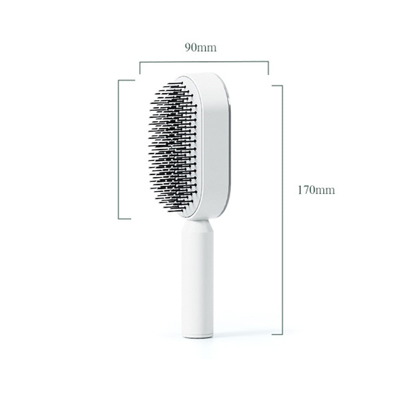 CleanWave™ 3D Self-Cleaning Anti-Static Hair Brush