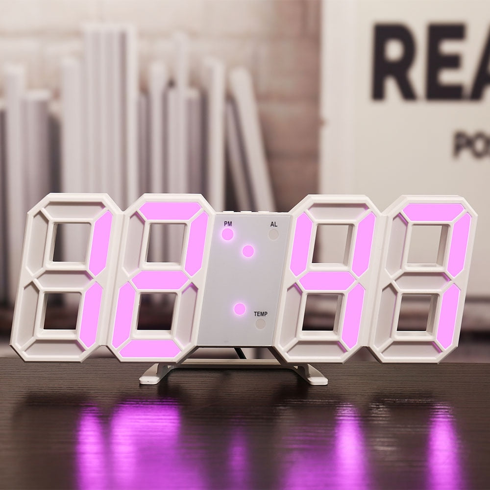 3D LED Digital Wall Clock