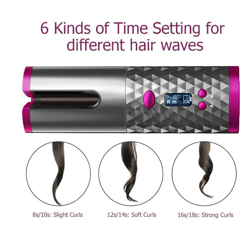 CurlEase™ Automatic Cordless Hair Curler