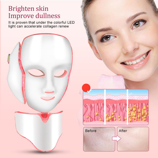 LuminGlow™ 7-in-1 LED Facial Radiance Mask