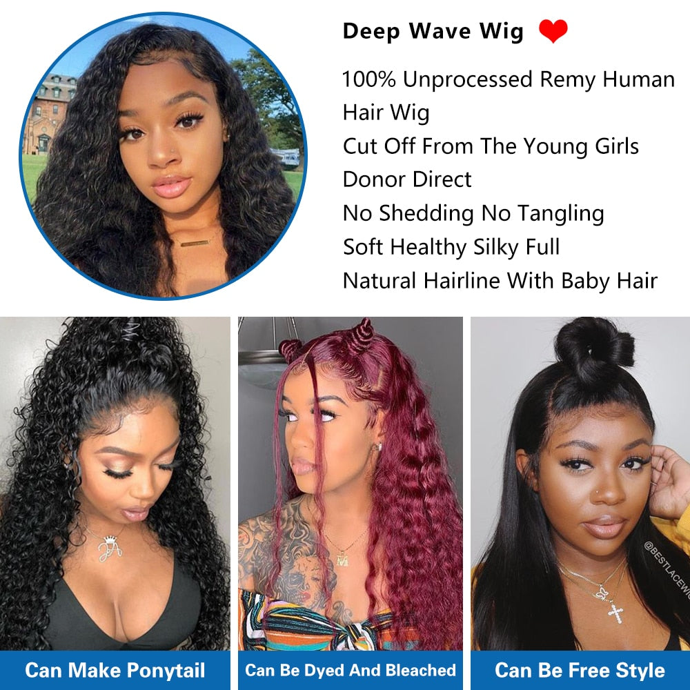 MOXIKA™ Deep Wave Frontal Wig