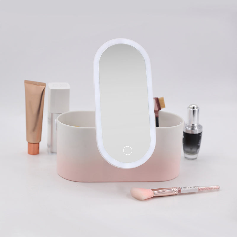 GlamMate™ LED Portable Makeup Organizer Box