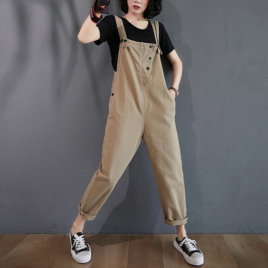 O.NIGHT™ Vintage Denim Suspender Jumpsuit