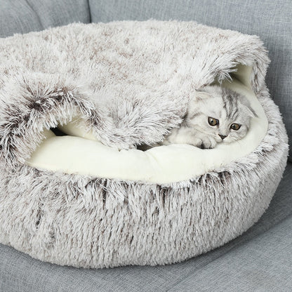 Self-Warming Plush Pet Bed