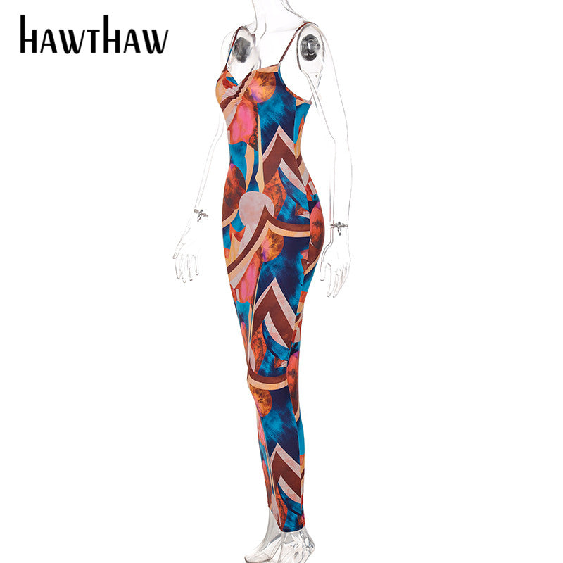 H.THAW™ Long Pencil Strap Dress