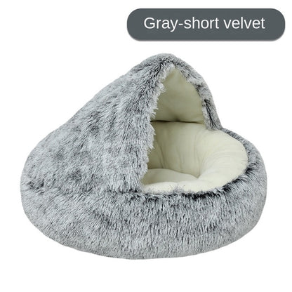 Self-Warming Plush Pet Bed