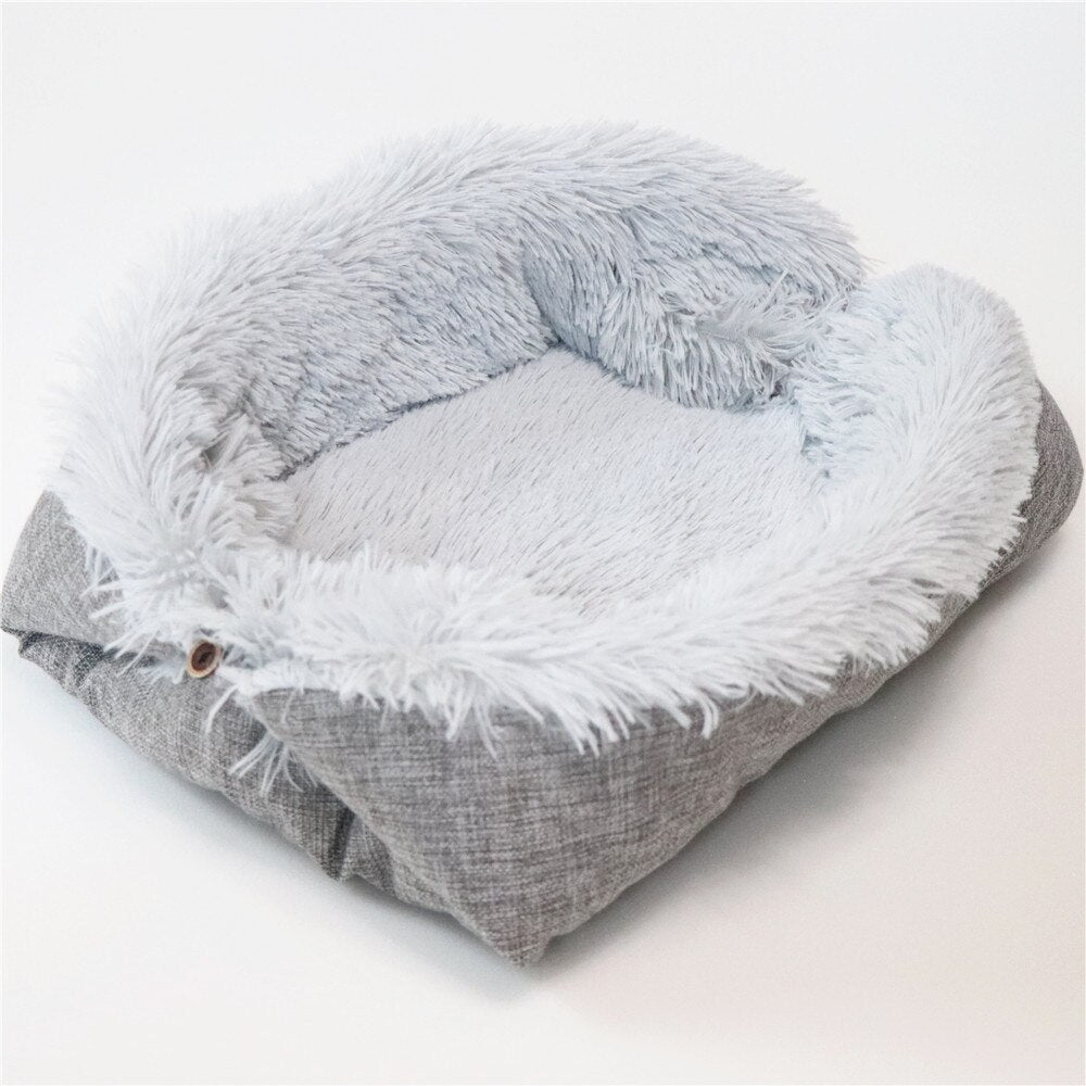 Coral Fleece Pet Bed