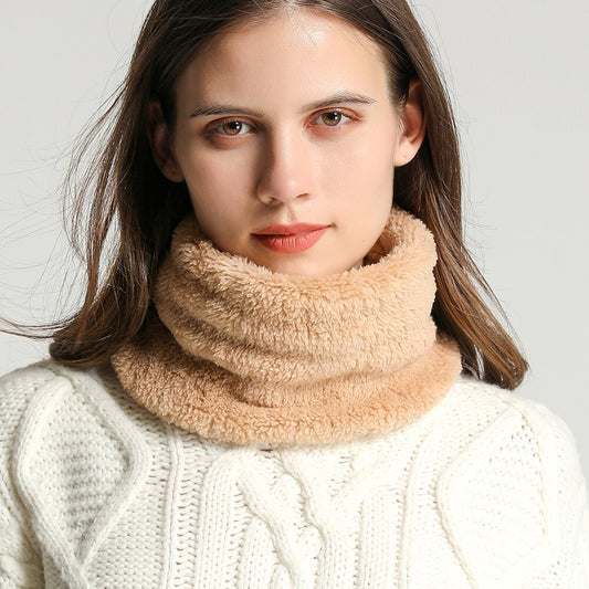 LuxiWrap™ Solid Thick Plush Ring Scarf