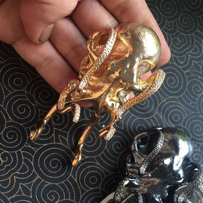 Metal Octopus Cuttlefish Figurines