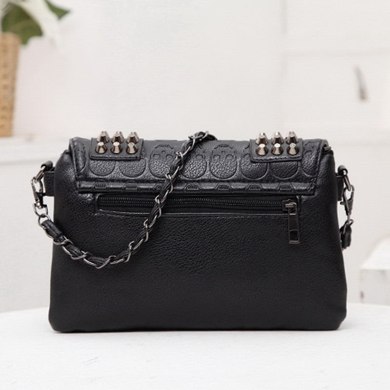 O.NIGHT™ Rivet PU Leather Shoulder Bag