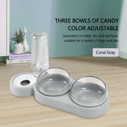 Ergonomic Double Pet Feeder