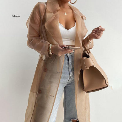 REBICCO™ Women Fashion See Through Outdoor Cardigan