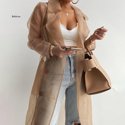 REBICCO™ Women Fashion See Through Outdoor Cardigan