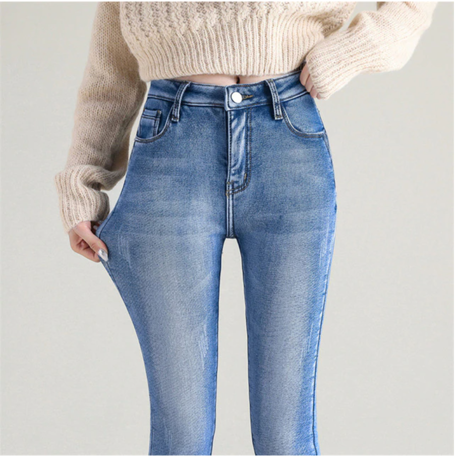 O.NIGHT™ Slim fit Fleece Lined High Waisted Jeans