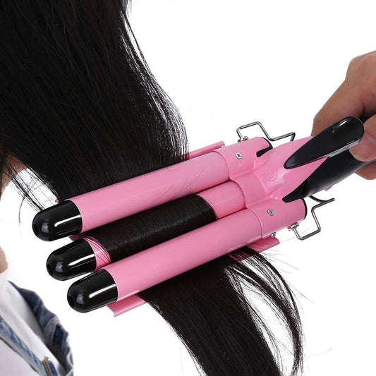 CurlPro™ 3-Barrel Hair Curling Iron Wand