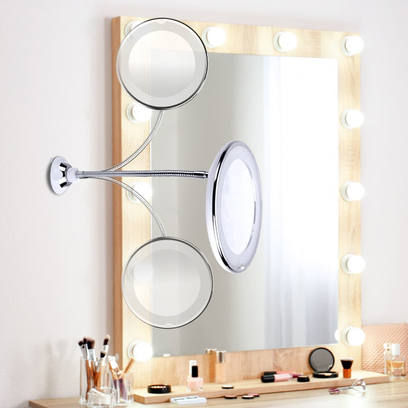 BrightVue™ LED Illuminated Magnifying Makeup Mirror