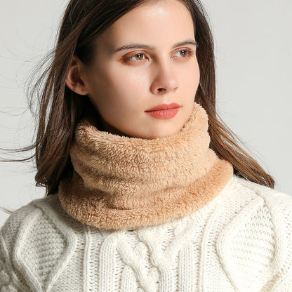 LuxiWrap™ Solid Thick Plush Ring Scarf