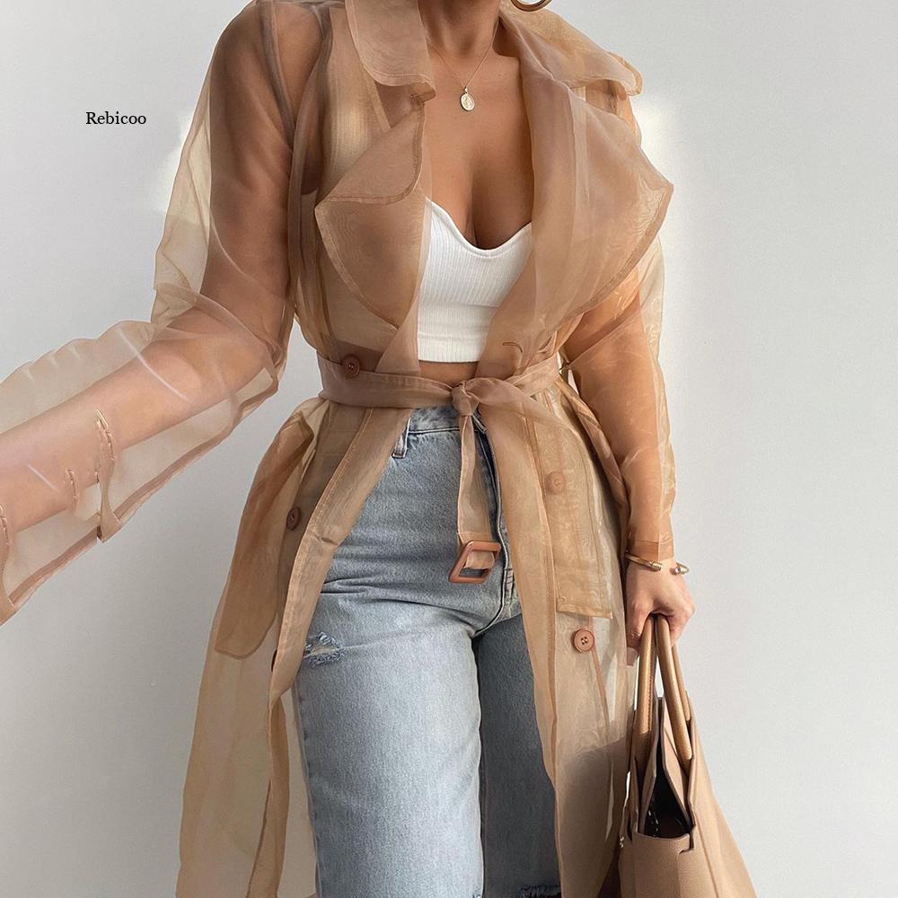 REBICCO™ Women Fashion See Through Outdoor Cardigan