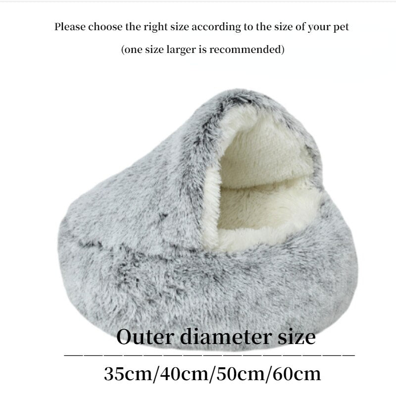 Self-Warming Plush Pet Bed